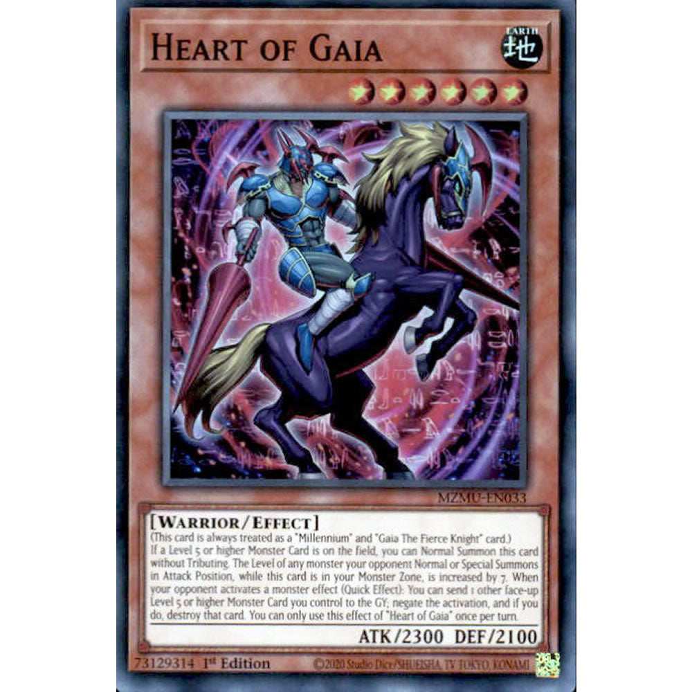 Heart of Gaia MZMU-EN033 Yu-Gi-Oh! Card from the Maze of Muertos Set