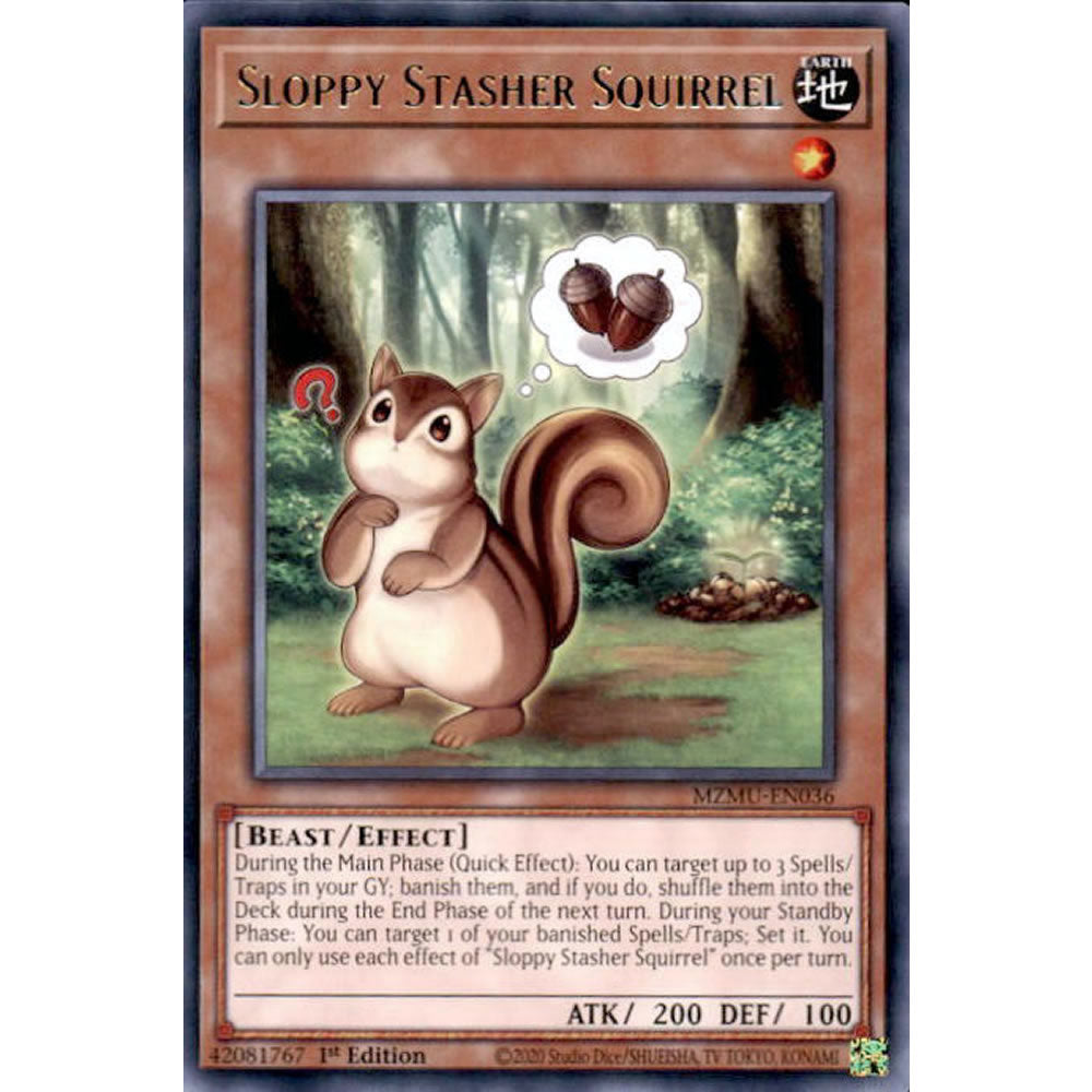 Sloppy Stasher Squirrel MZMU-EN036 Yu-Gi-Oh! Card from the Maze of Muertos Set