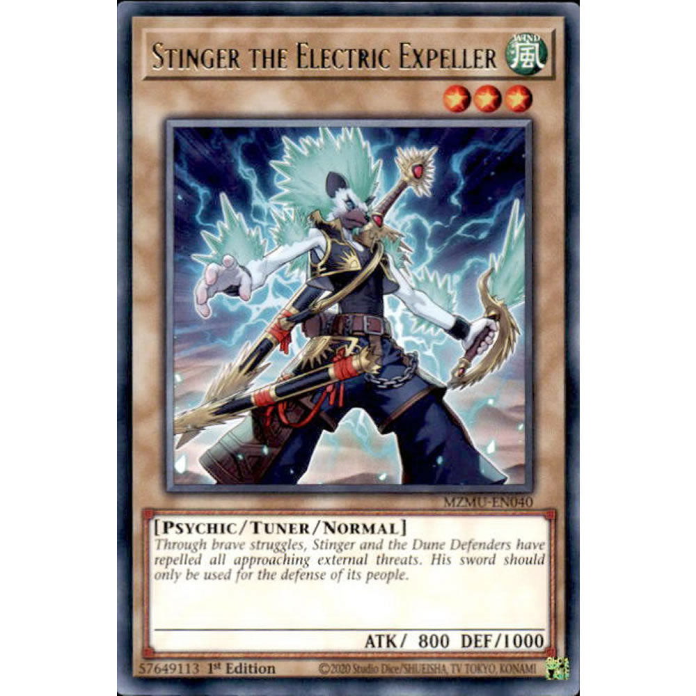 Stinger the Electric Expeller MZMU-EN040 Yu-Gi-Oh! Card from the Maze of Muertos Set