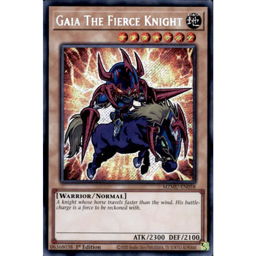 Gaia The Fierce Knight MZMU-EN058 Yu-Gi-Oh! Card from the Maze of Muertos Set