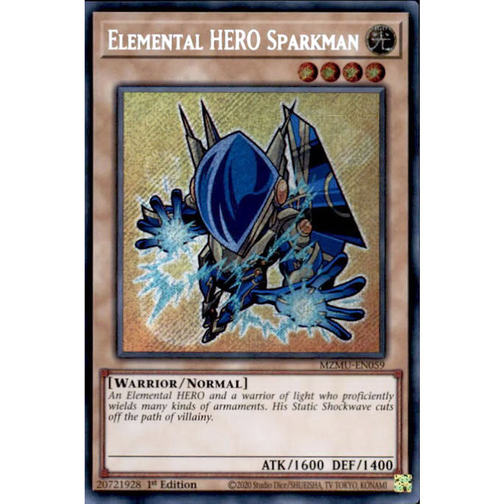 Elemental HERO Sparkman MZMU-EN059 Yu-Gi-Oh! Card from the Maze of Muertos Set