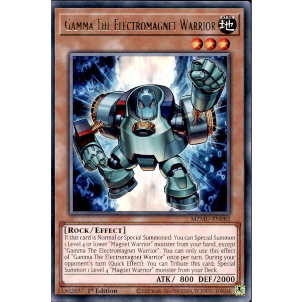 Gamma The Electromagnet Warrior MZMU-EN082 Yu-Gi-Oh! Card from the Maze of Muertos Set