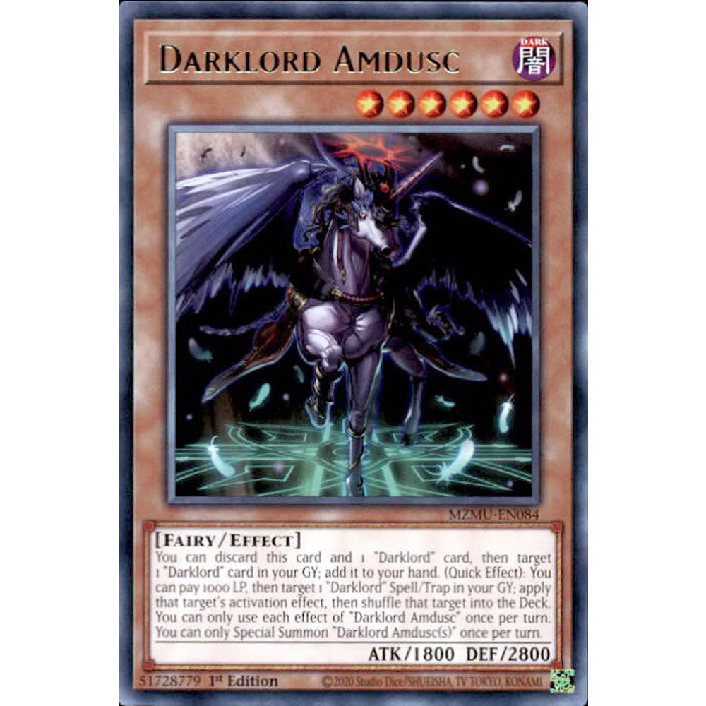 Darklord Amdusc MZMU-EN084 Yu-Gi-Oh! Card from the Maze of Muertos Set