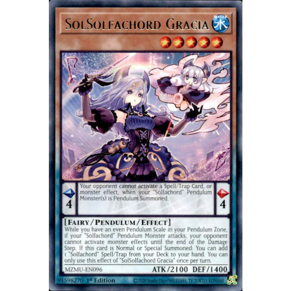 SolSolfachord Gracia MZMU-EN096 Yu-Gi-Oh! Card from the Maze of Muertos Set