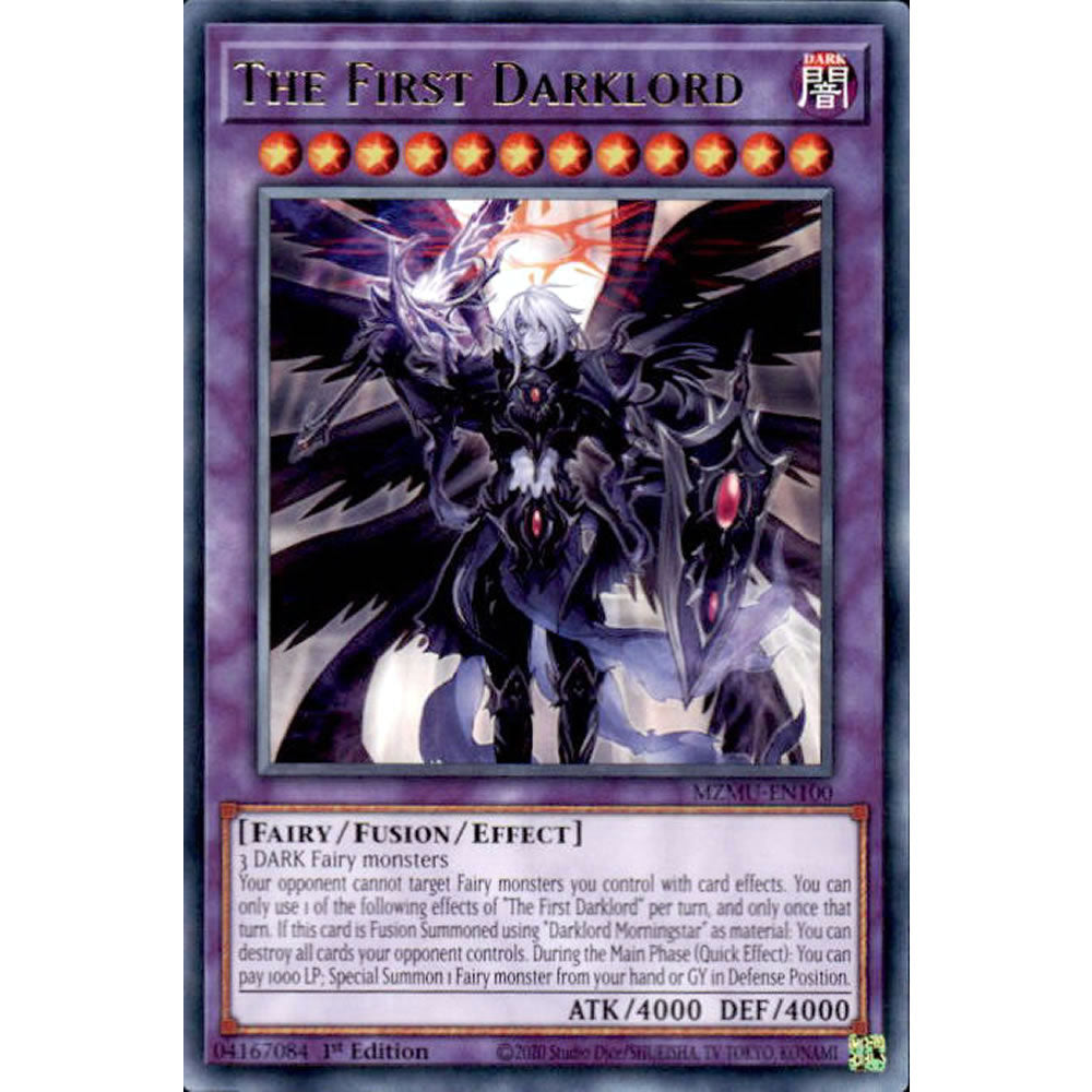 The First Darklord MZMU-EN100 Yu-Gi-Oh! Card from the Maze of Muertos Set