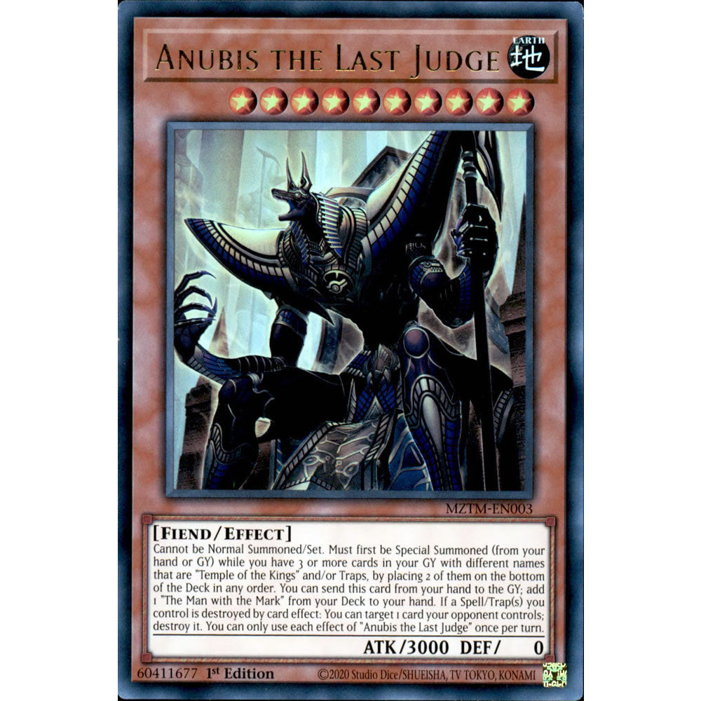 Anubis the Last Judge MZTM-EN003 Yu-Gi-Oh! Card Anubis the Last Judge MZTM-EN003 Yu-Gi-Oh! Card