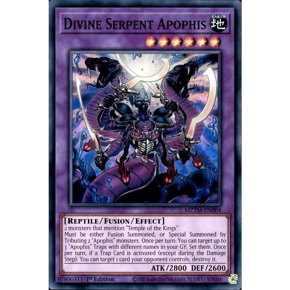 Divine Serpent Apophis MZTM-EN004 Yu-Gi-Oh! Card Divine Serpent Apophis MZTM-EN004 Yu-Gi-Oh! Card
