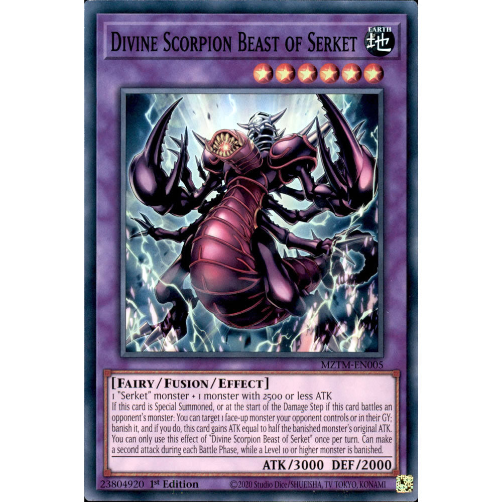 Divine Scorpion Beast of Serket MZTM-EN005 Yu-Gi-Oh! Card Divine Scorpion Beast of Serket MZTM-EN005 Yu-Gi-Oh! Card