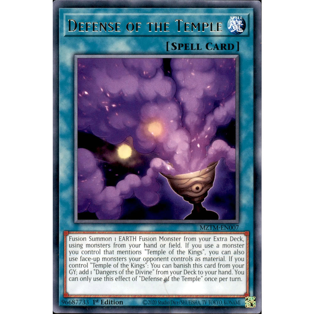 Defense of the Temple MZTM-EN007 Yu-Gi-Oh! Card Defense of the Temple MZTM-EN007 Yu-Gi-Oh! Card