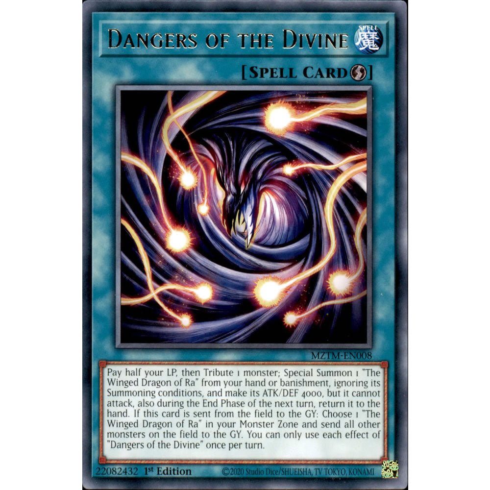 Dangers of the Divine MZTM-EN008 Yu-Gi-Oh! Card from the Maze of the Master Set
