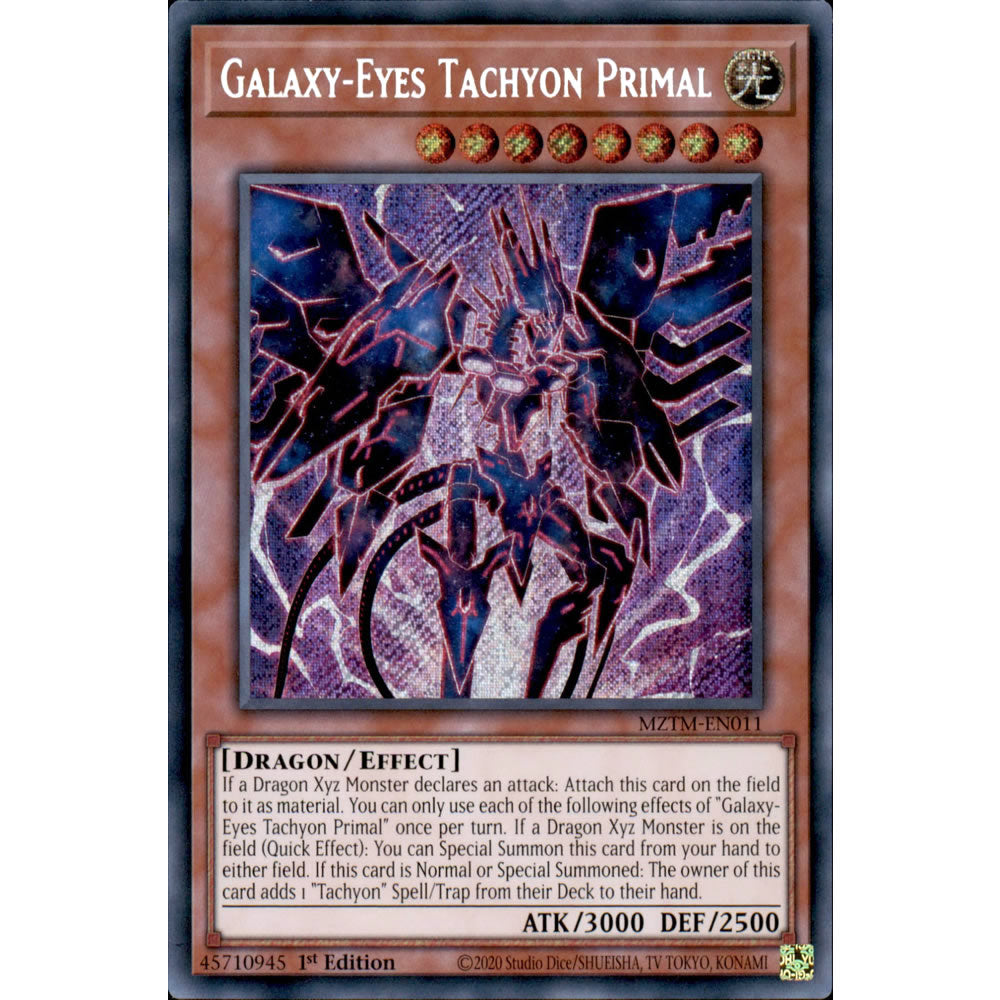 Galaxy-Eyes Tachyon Primal MZTM-EN011 Yu-Gi-Oh! Card Galaxy-Eyes Tachyon Primal MZTM-EN011 Yu-Gi-Oh! Card