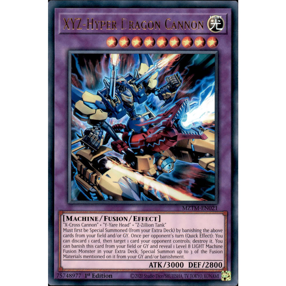 XYZ-Hyper Dragon Cannon MZTM-EN021 Yu-Gi-Oh! Card XYZ-Hyper Dragon Cannon MZTM-EN021 Yu-Gi-Oh! Card