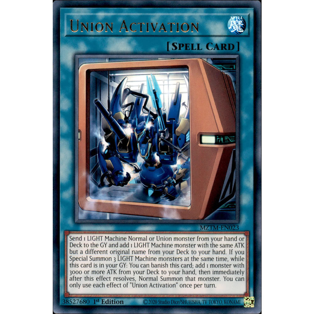 Union Activation MZTM-EN023 Yu-Gi-Oh! Card from the Maze of the Master Set