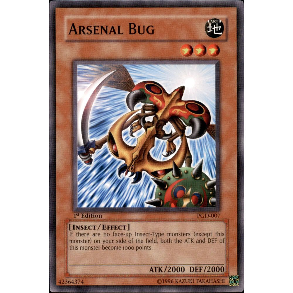 Arsenal Bug PGD-007 Yu-Gi-Oh! Card - Deckboosters Arsenal Bug PGD-007 Yu-Gi-Oh! Card - Deckboosters