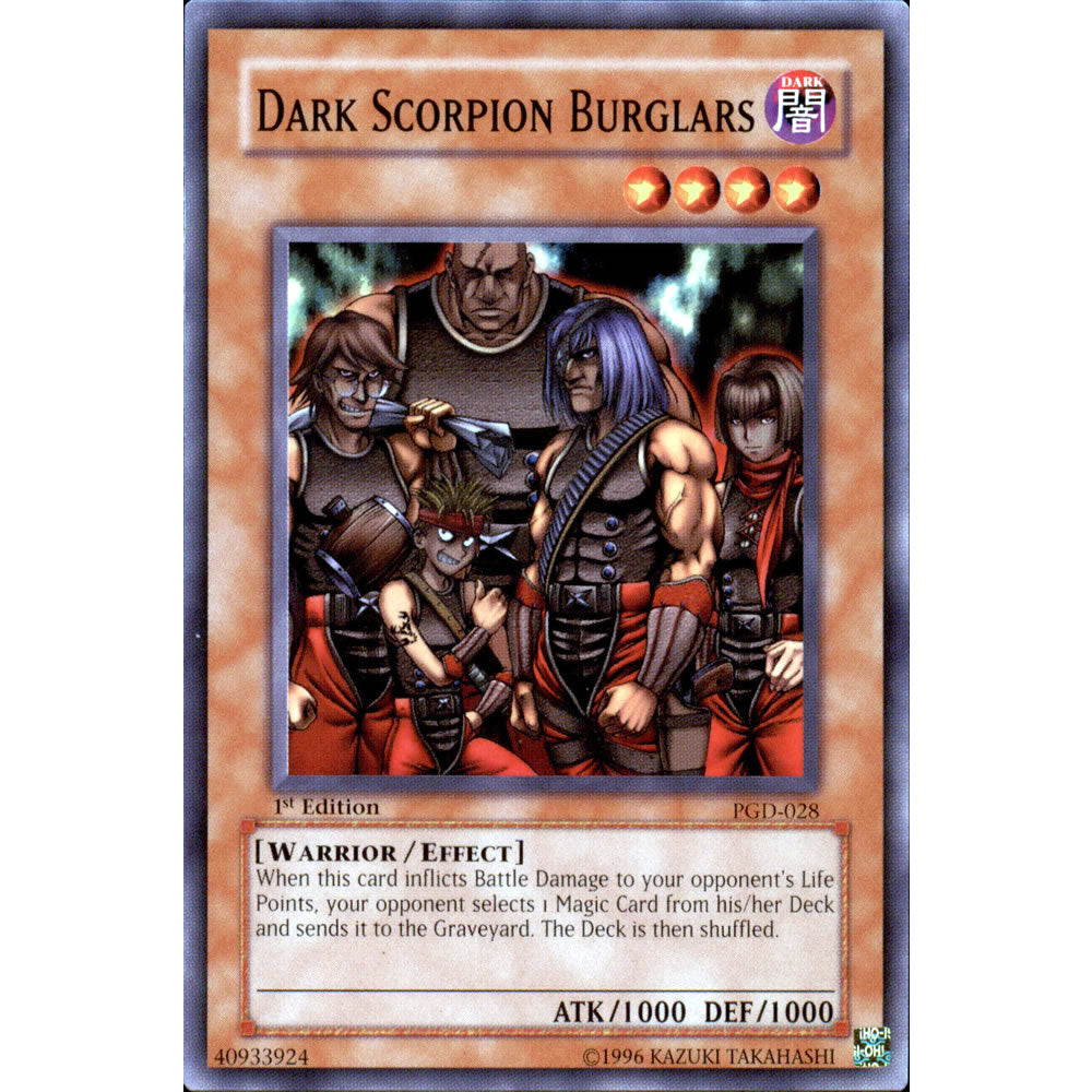 Dark Scorpion Burglars PGD-028 Yu-Gi-Oh! Card from the Pharaonic Guardian Set