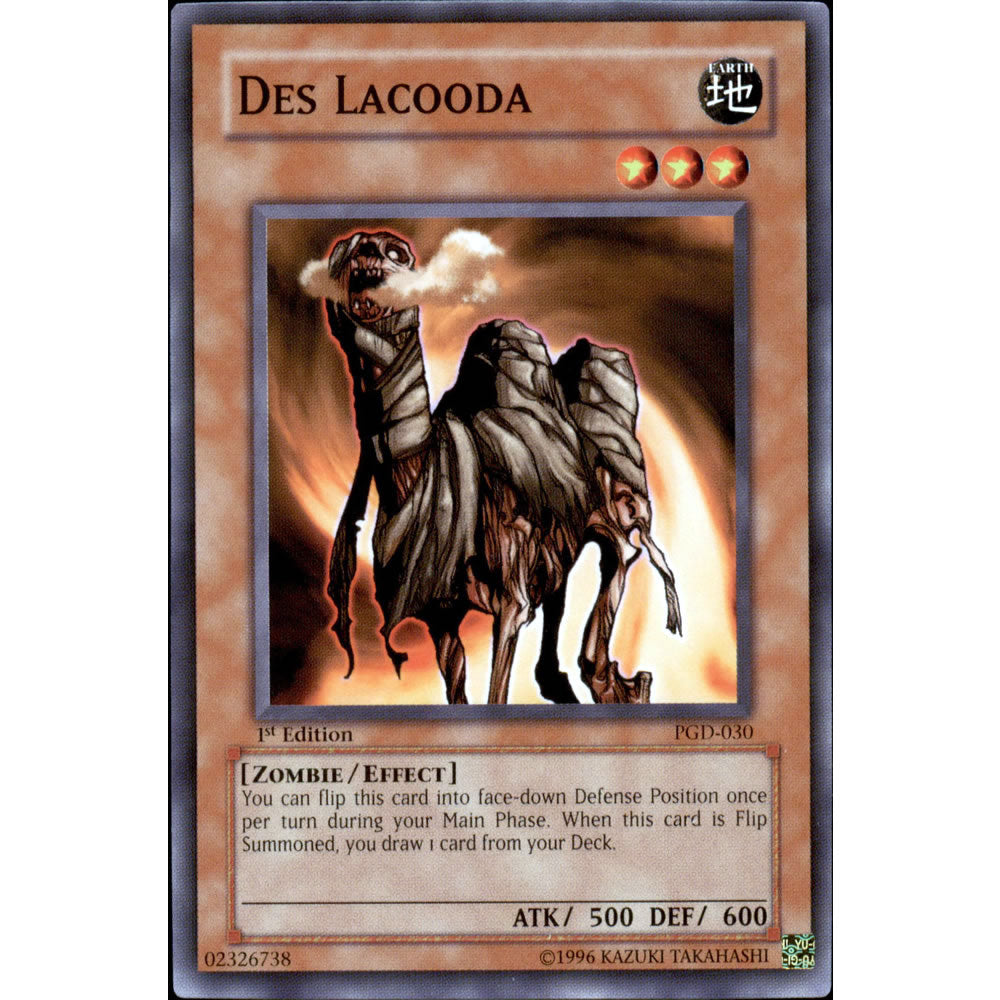 Des Lacooda PGD-030 Yu-Gi-Oh! Card from the Pharaonic Guardian Set