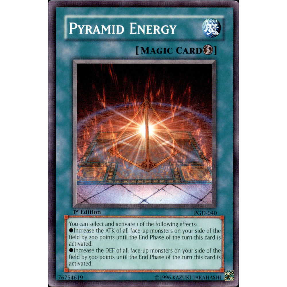 Pyramid Energy PGD-040 Yu-Gi-Oh! Card from the Pharaonic Guardian Set