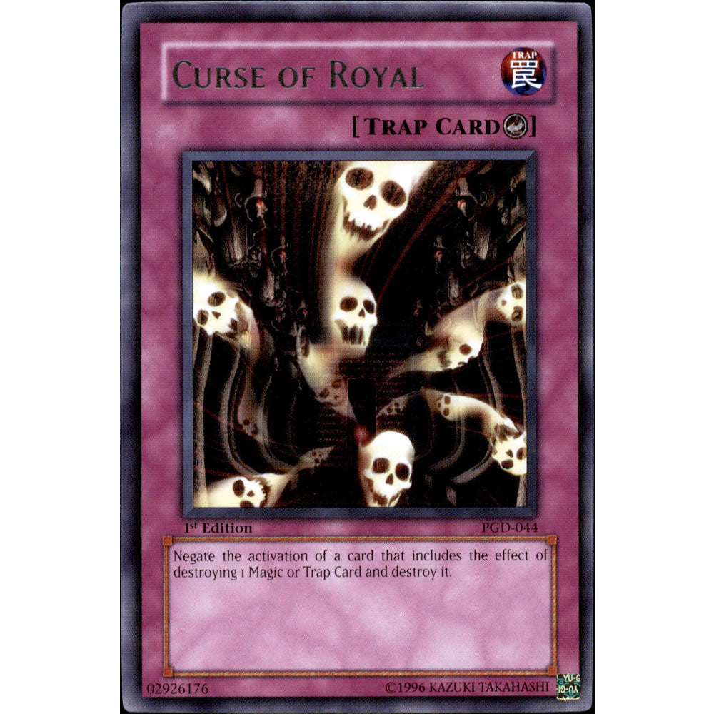 Curse of Royal PGD-044 Yu-Gi-Oh! Card from the Pharaonic Guardian Set