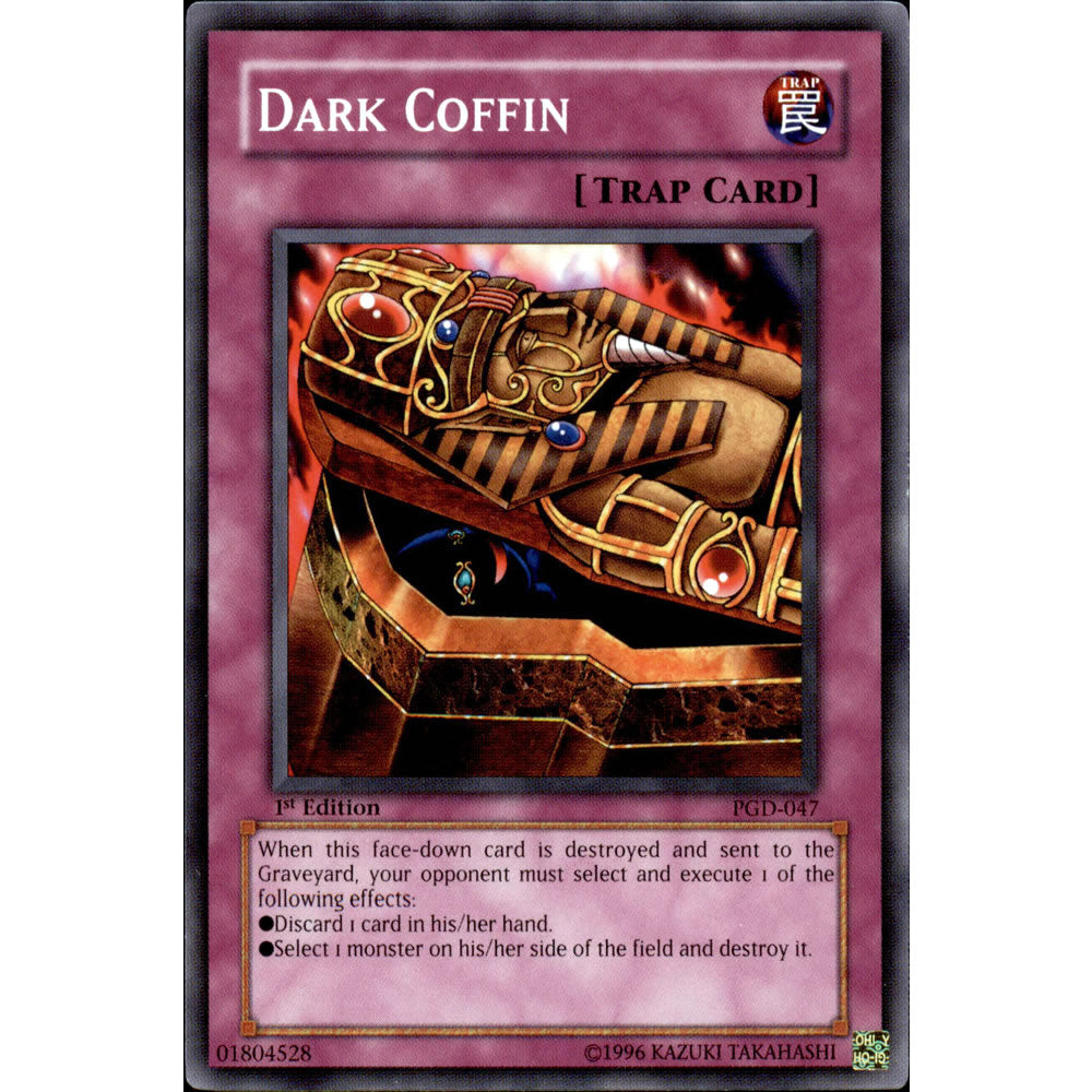 Dark Coffin PGD-047 Yu-Gi-Oh! Card from the Pharaonic Guardian Set