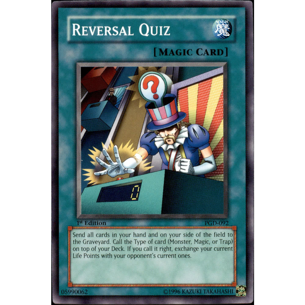 Reverse Quiz PGD-092 Yu-Gi-Oh! Card from the Pharaonic Guardian Set