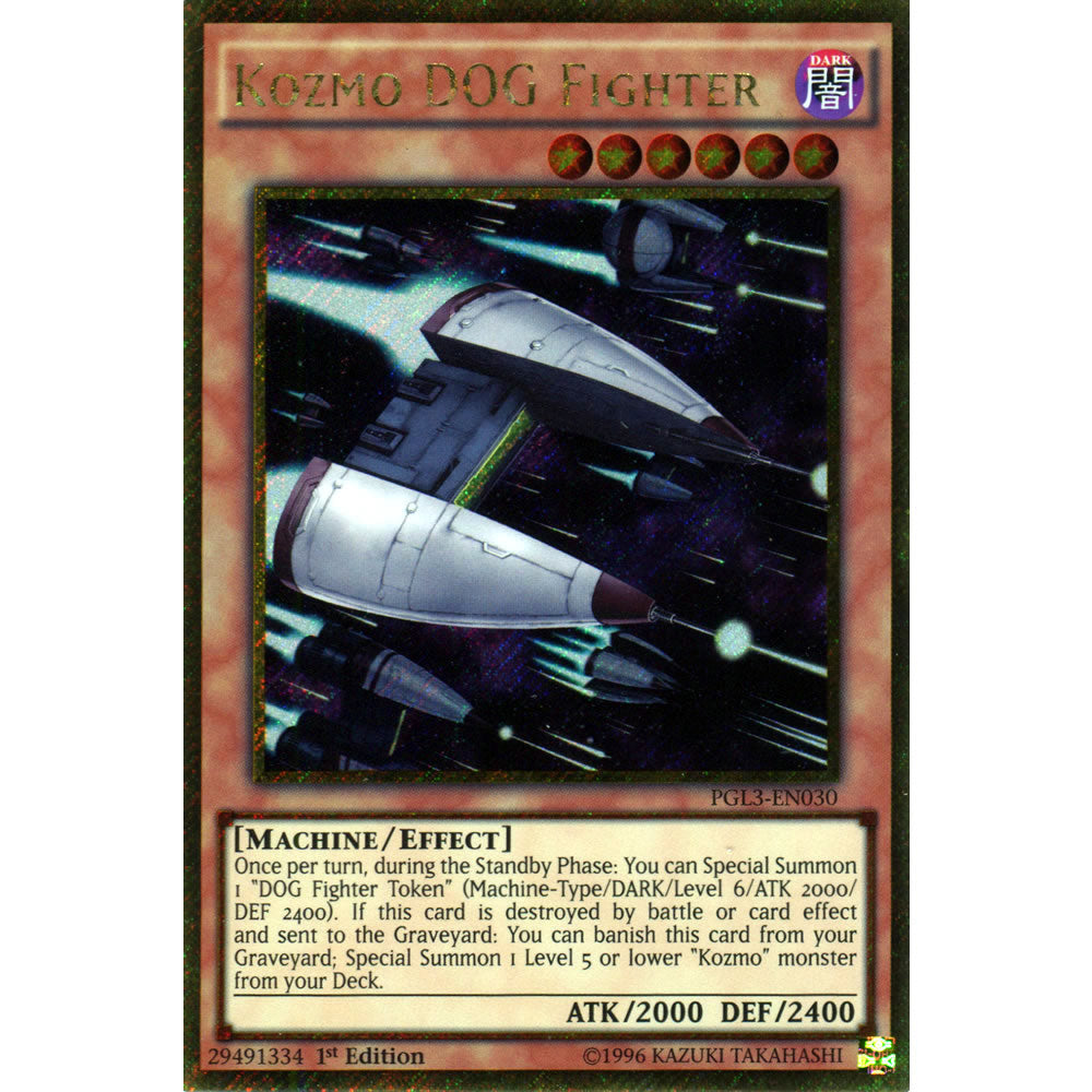 Kozmo DOG Fighter PGL3-EN030 Yu-Gi-Oh! Card from the Premium Gold: Infinite Gold Set