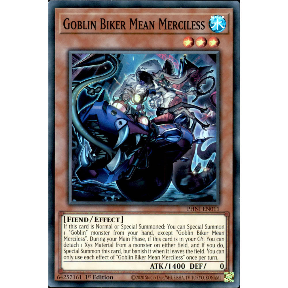 Goblin Biker Mean Merciless PHNI-EN011 Yu-Gi-Oh! Card Goblin Biker Mean Merciless PHNI-EN011 Yu-Gi-Oh! Card