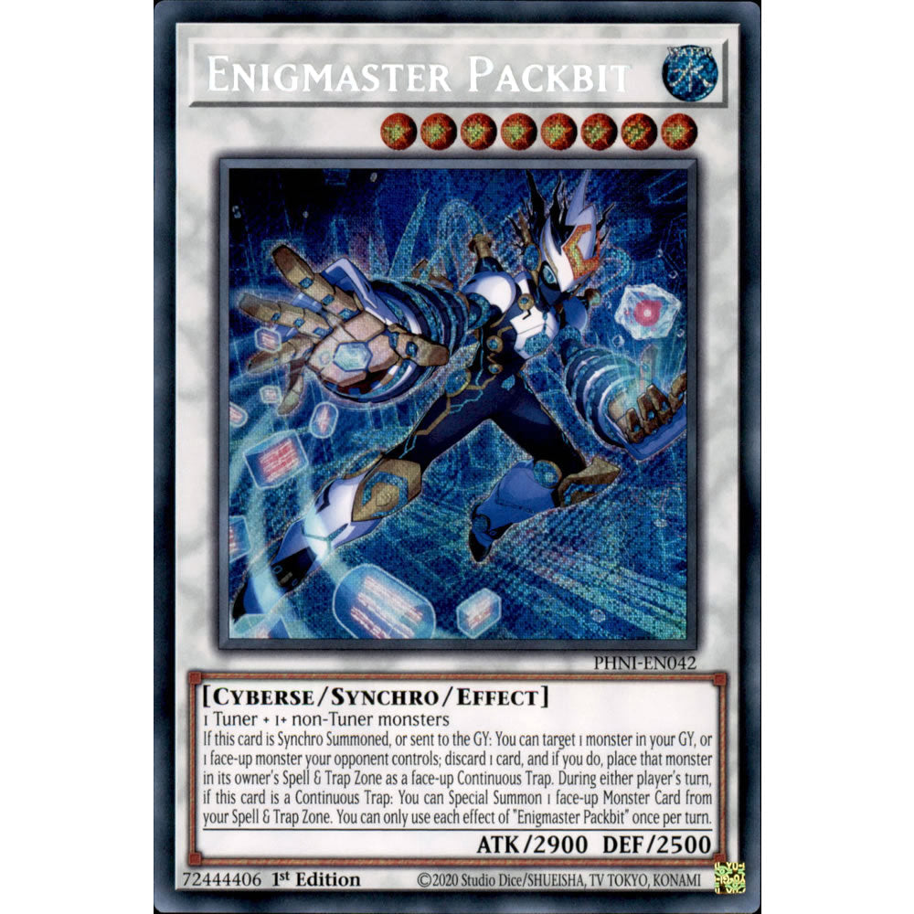 Enigmaster Packbit PHNI-EN042 Yu-Gi-Oh! Card from the Phantom Nightmare Set