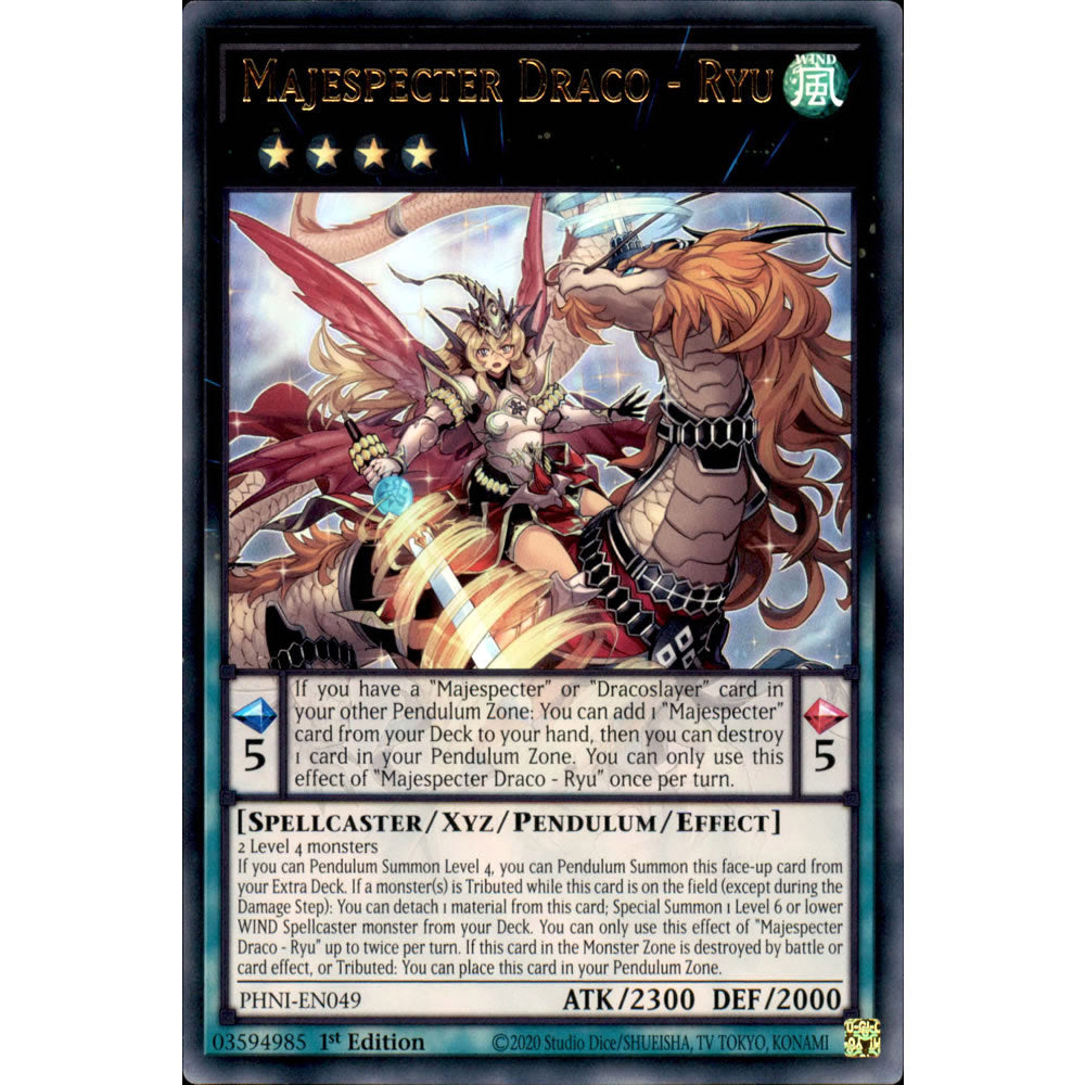 Majespecter Draco - Ryu PHNI-EN049 Yu-Gi-Oh! Card from the Phantom Nightmare Set