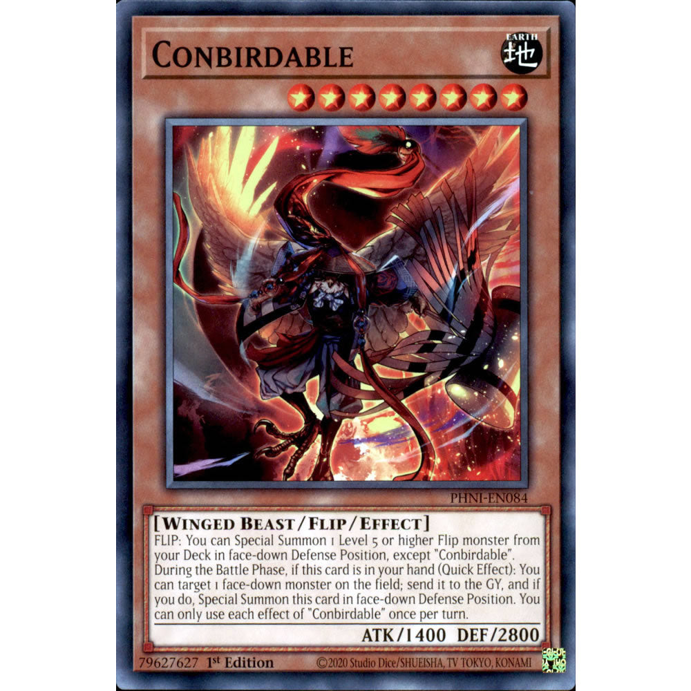 Conbirdable PHNI-EN084 Yu-Gi-Oh! Card from the Phantom Nightmare Set