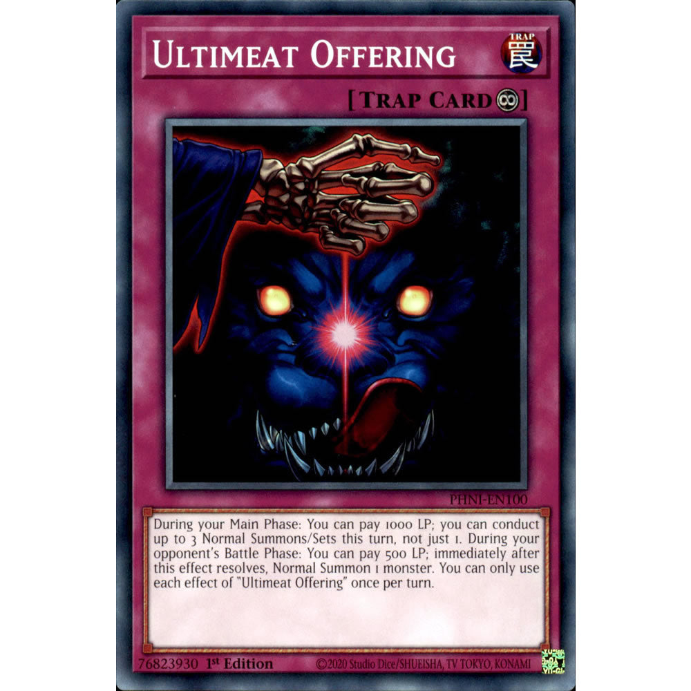 Ultimeat Offering PHNI-EN100 Yu-Gi-Oh! Card from the Phantom Nightmare Set