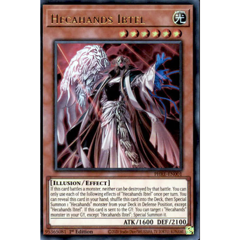 Hecahands Ibtel PHRE-EN001 Yu-Gi-Oh! Card from the Phantom Revenge Set