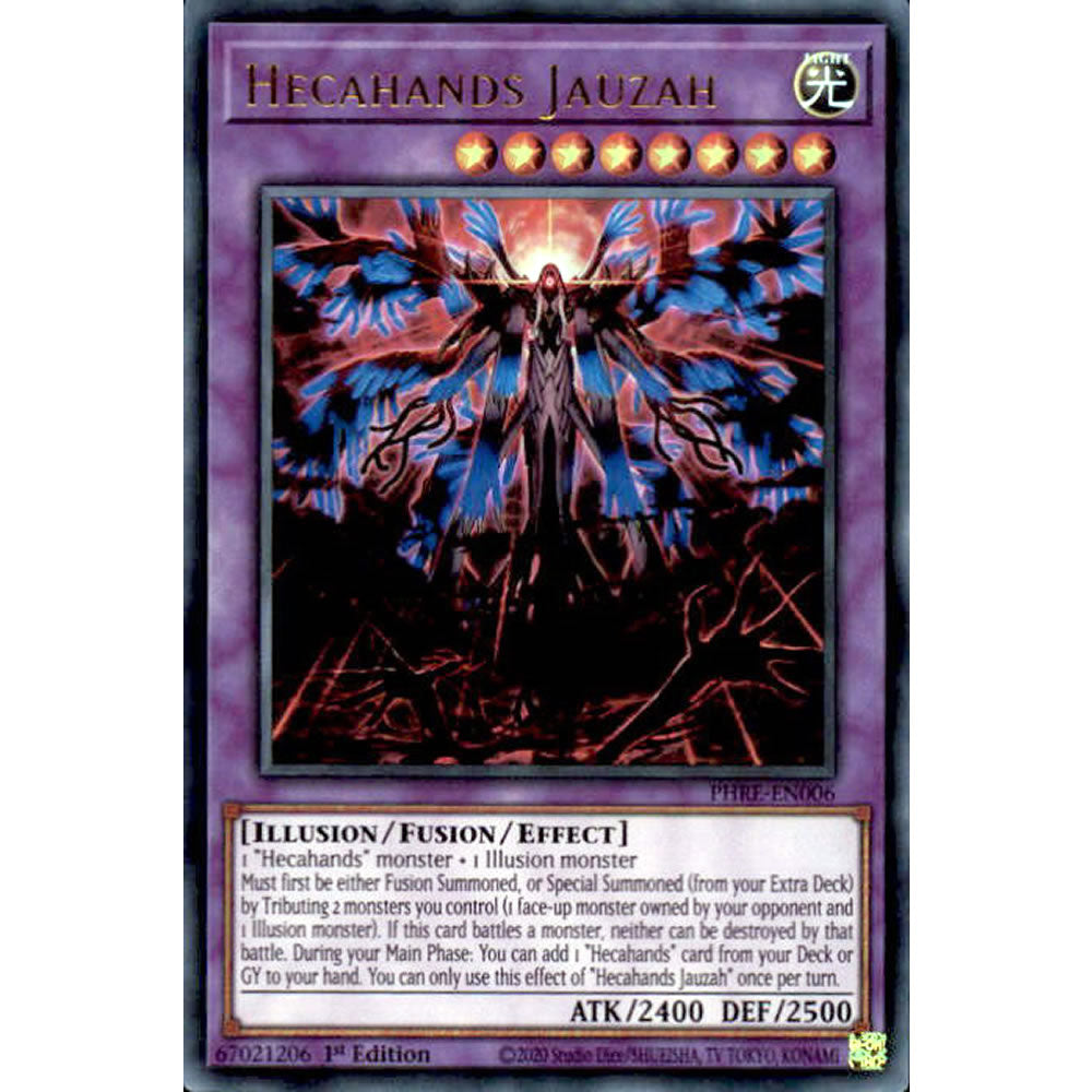 Hecahands Jauzah PHRE-EN006 Yu-Gi-Oh! Card from the Phantom Revenge Set