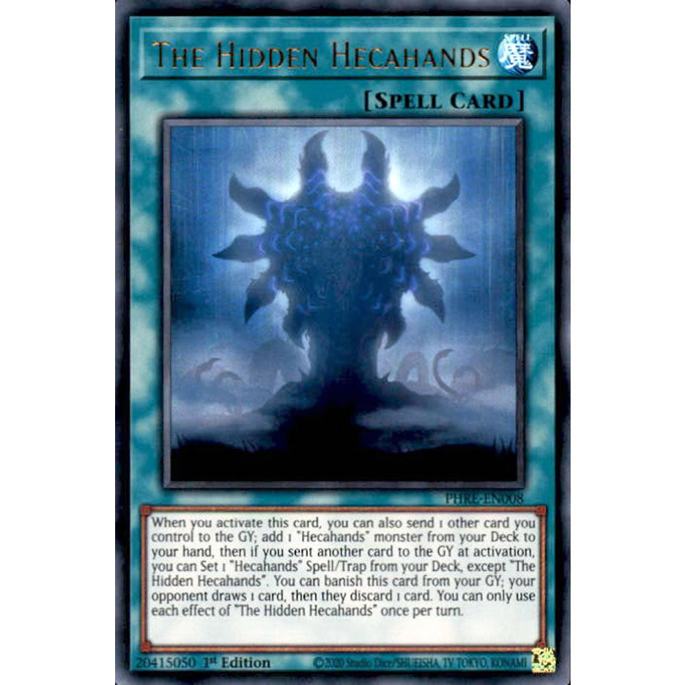 The Hidden Hecahands PHRE-EN008 Yu-Gi-Oh! Card from the Phantom Revenge Set