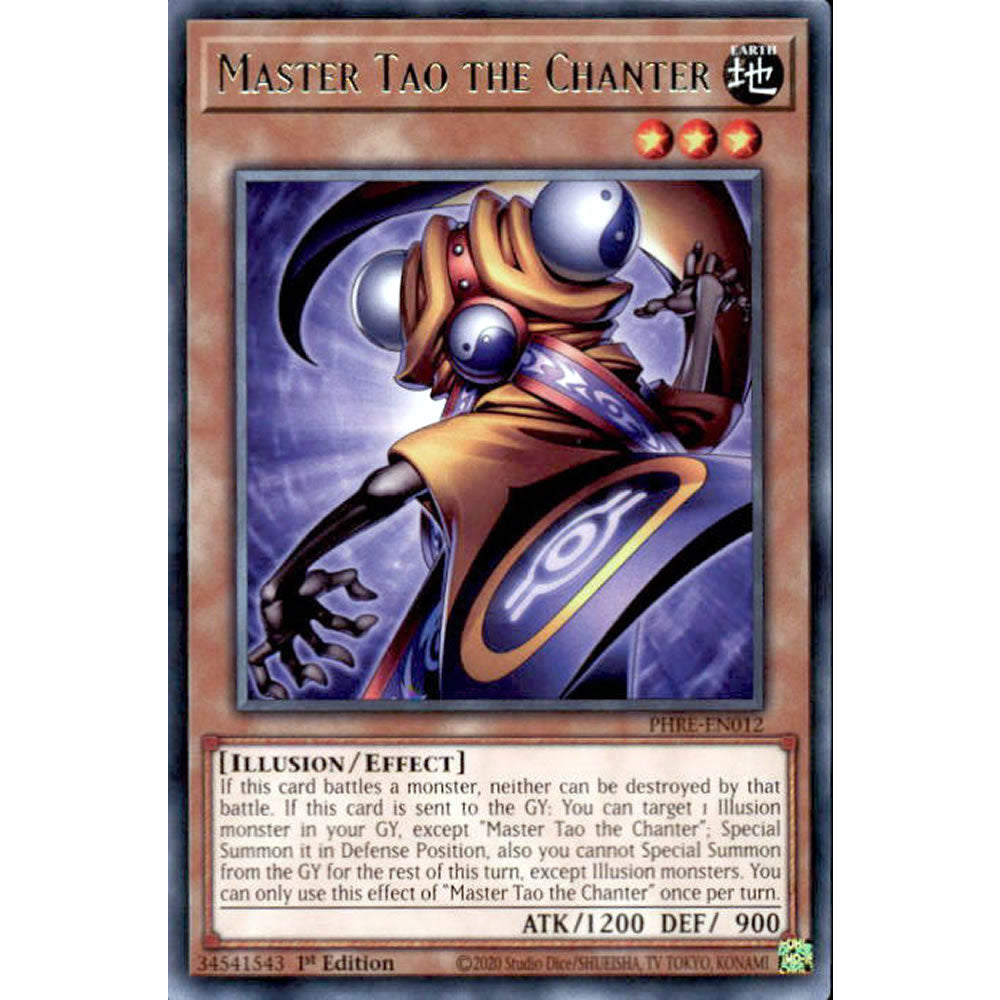 Master Tao the Chanter PHRE-EN012 Yu-Gi-Oh! Card from the Phantom Revenge Set