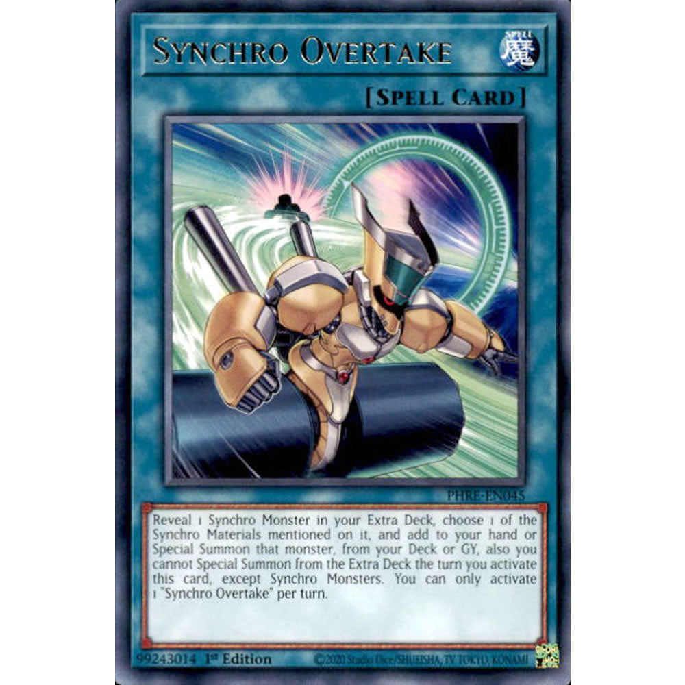 Synchro Overtake PHRE-EN045 Yu-Gi-Oh! Card from the Phantom Revenge Set