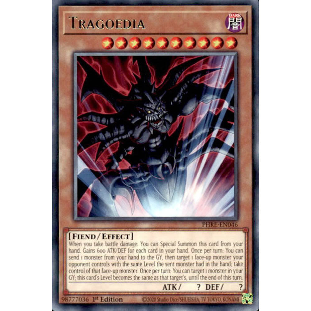 Tragoedia PHRE-EN046 Yu-Gi-Oh! Card from the Phantom Revenge Set