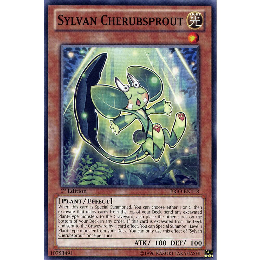 sylvan yugioh cards Sylvan Cherubsprout PRIO-EN018 Yu-Gi-Oh! Card