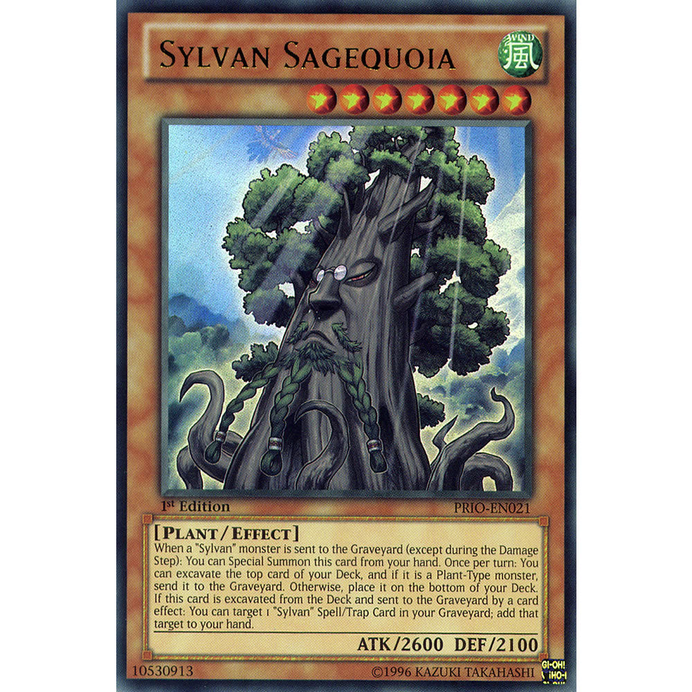 Sylvan Sagequoia PRIO-EN021 Yu-Gi-Oh! Card - Deckboosters Sylvan Sagequoia PRIO-EN021 Yu-Gi-Oh! Card - Deckboosters