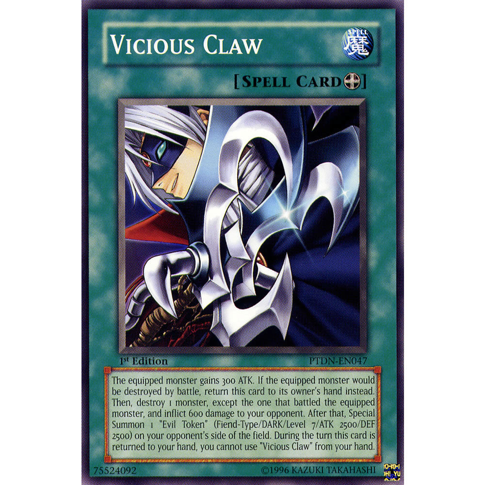 Vicious Claw PTDN-EN047 Yu-Gi-Oh! Card from the Phantom Darkness Set