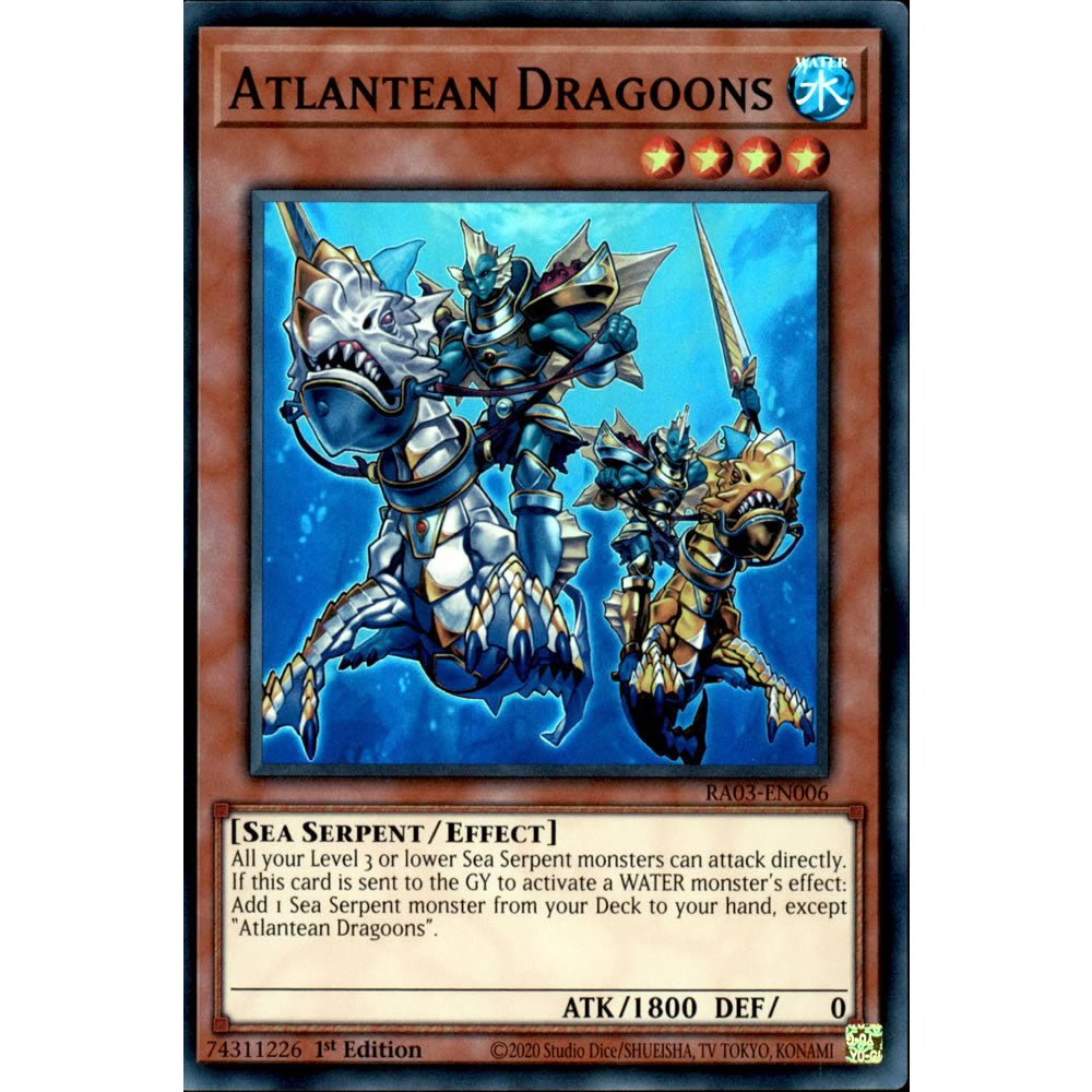 Atlantean Dragoons RA03-EN006 Yu-Gi-Oh! Card Atlantean Dragoons RA03-EN006 Yu-Gi-Oh! Card
