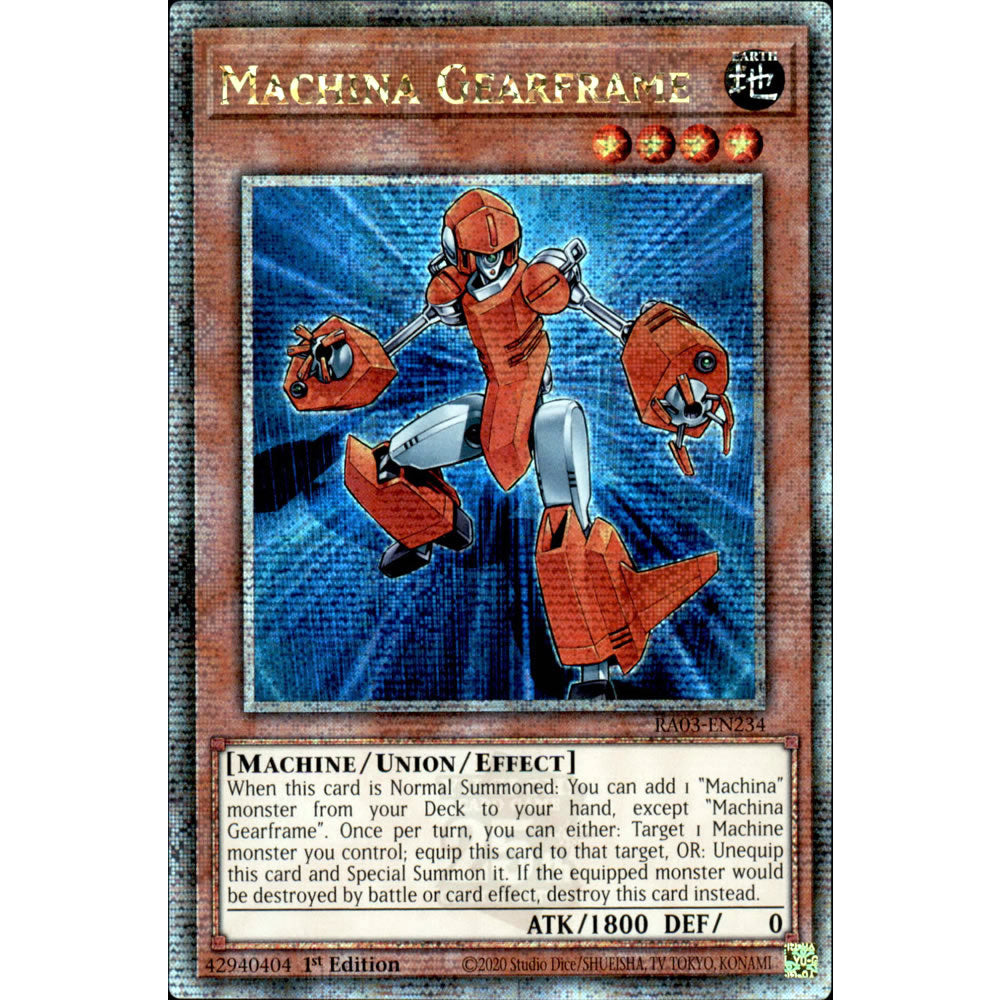 Machina Gearframe RA03-EN234 Yu-Gi-Oh! Card from the Quarter Century Bonanza Set