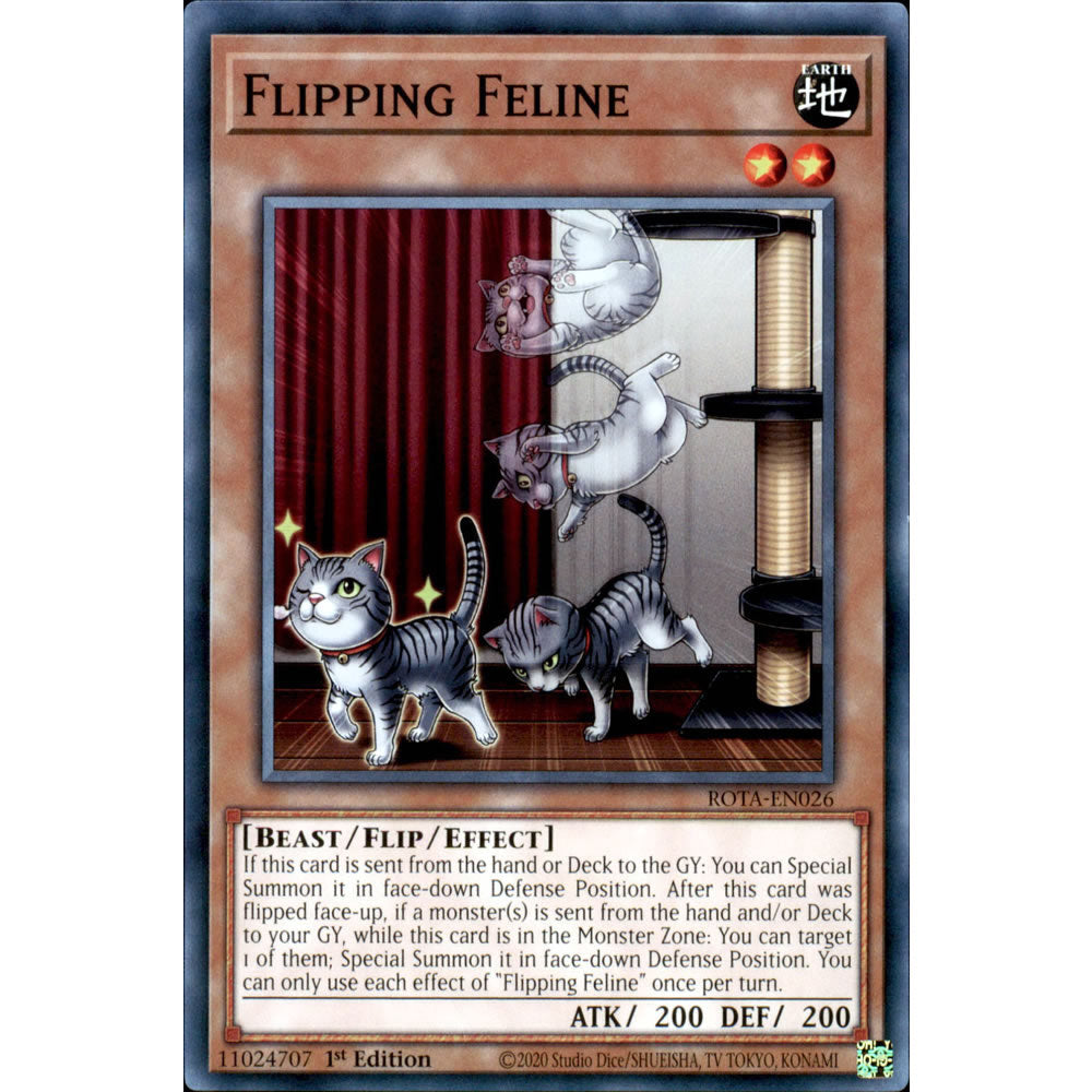Flipping Feline ROTA-EN026 Yu-Gi-Oh! Card