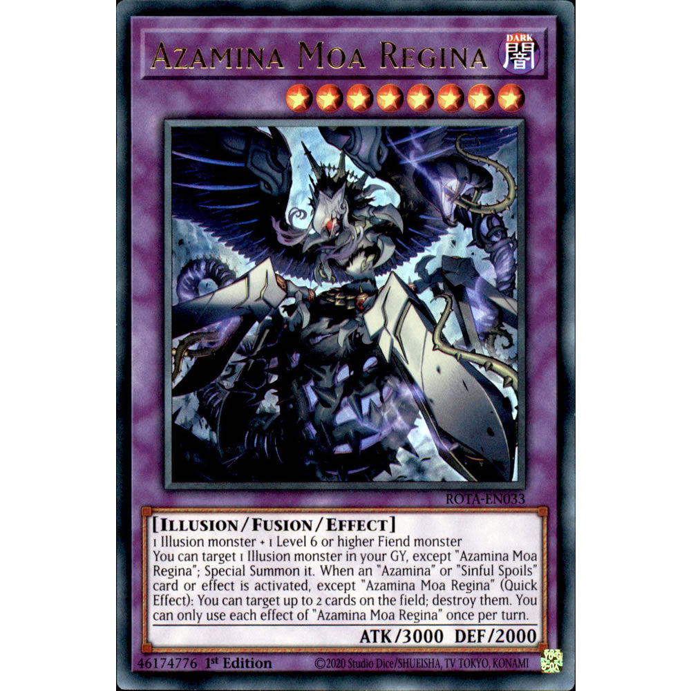 Azamina Moa Regina ROTA-EN033 Yu-Gi-Oh! Card Azamina Moa Regina ROTA-EN033 Yu-Gi-Oh! Card