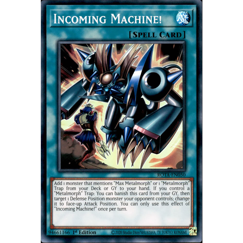 Incoming Machine! ROTA-EN050 Yu-Gi-Oh! Card - Deckboosters Incoming Machine! ROTA-EN050 Yu-Gi-Oh! Card - Deckboosters