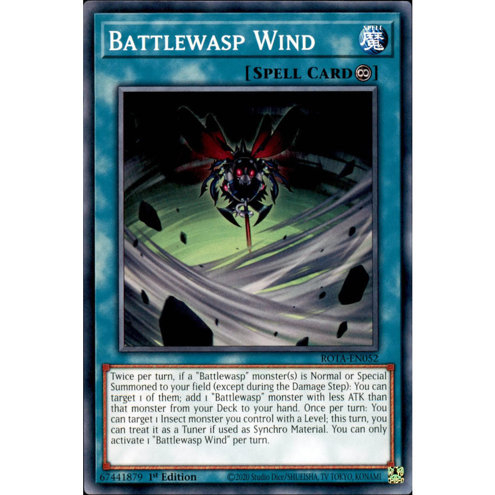 Battlewasp Wind ROTA-EN052 Yu-Gi-Oh! Card - Deckboosters Battlewasp Wind ROTA-EN052 Yu-Gi-Oh! Card - Deckboosters