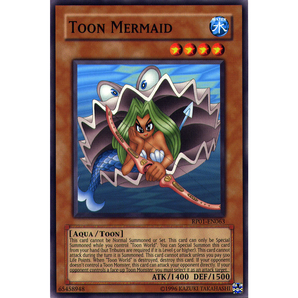 Toon Mermaid RP01-EN063 Yu-Gi-Oh! Card from the Retro Pack 1 Set