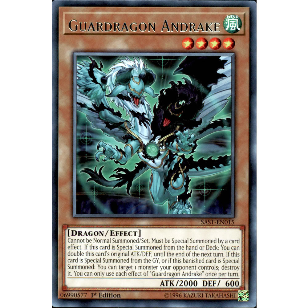 Guardragon Andrake SAST-EN015 Yu-Gi-Oh! Card from the Savage Strike Set