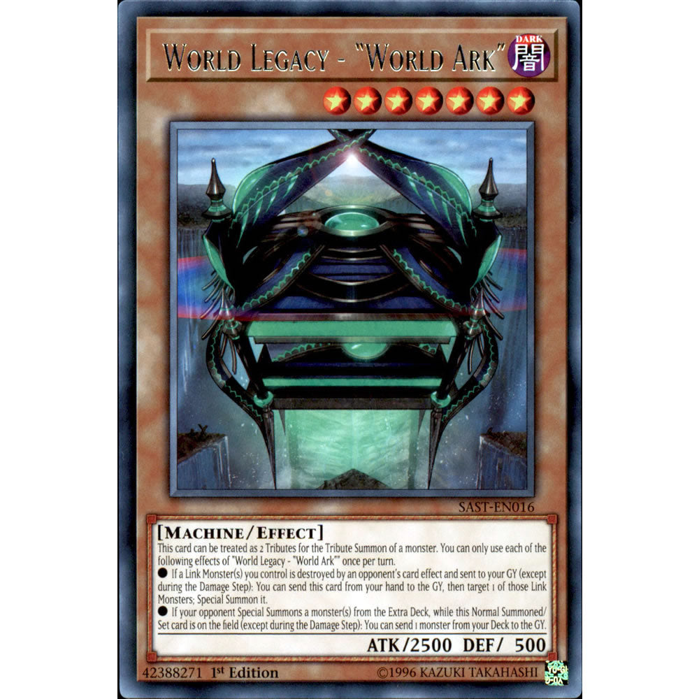 World Legacy - World Ark SAST-EN016 Yu-Gi-Oh! Card from the Savage Strike Set