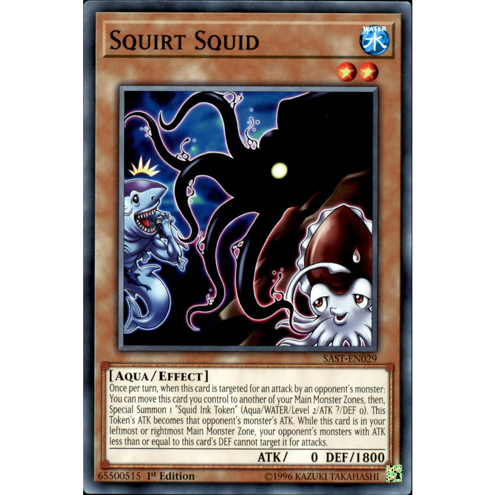 Squirt Squid SAST-EN029 Yu-Gi-Oh! Card from the Savage Strike Set