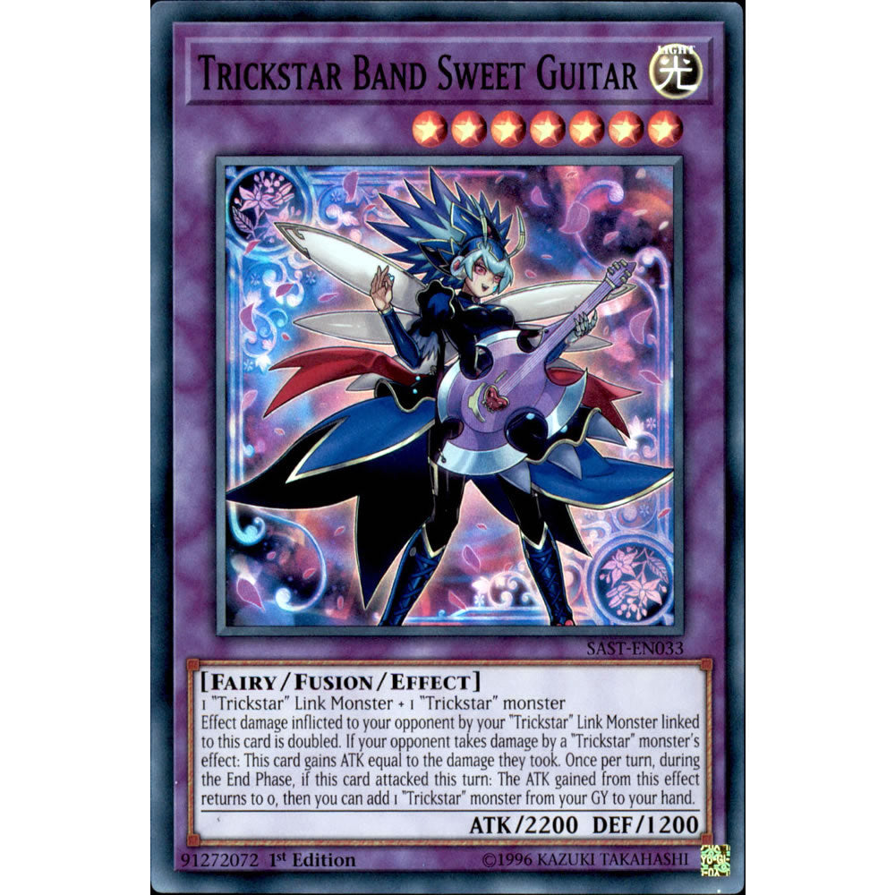 Trickstar Band Sweet Guitar SAST-EN033 Yu-Gi-Oh! Card from the Savage Strike Set